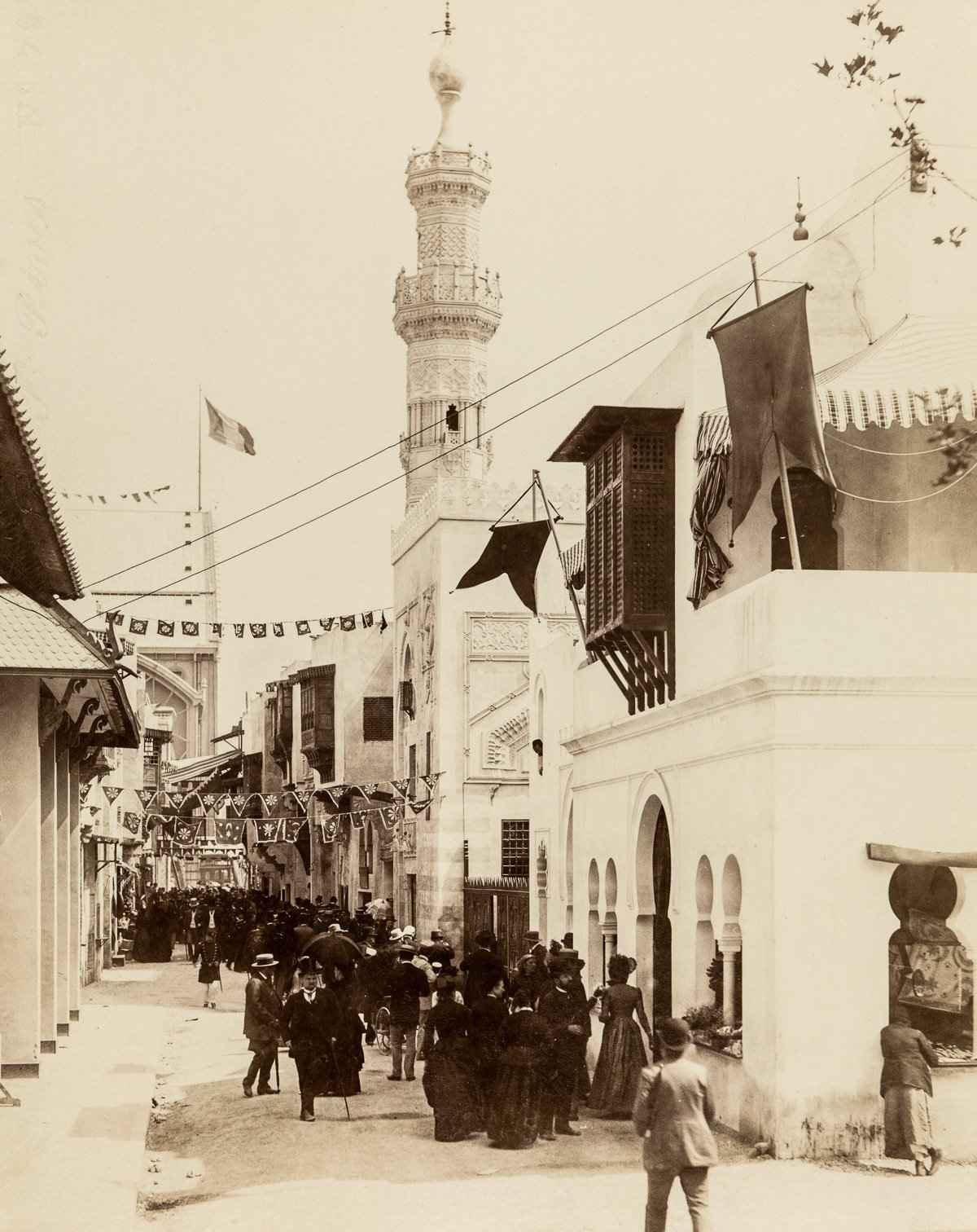 Visitors stroll through north African exhibits