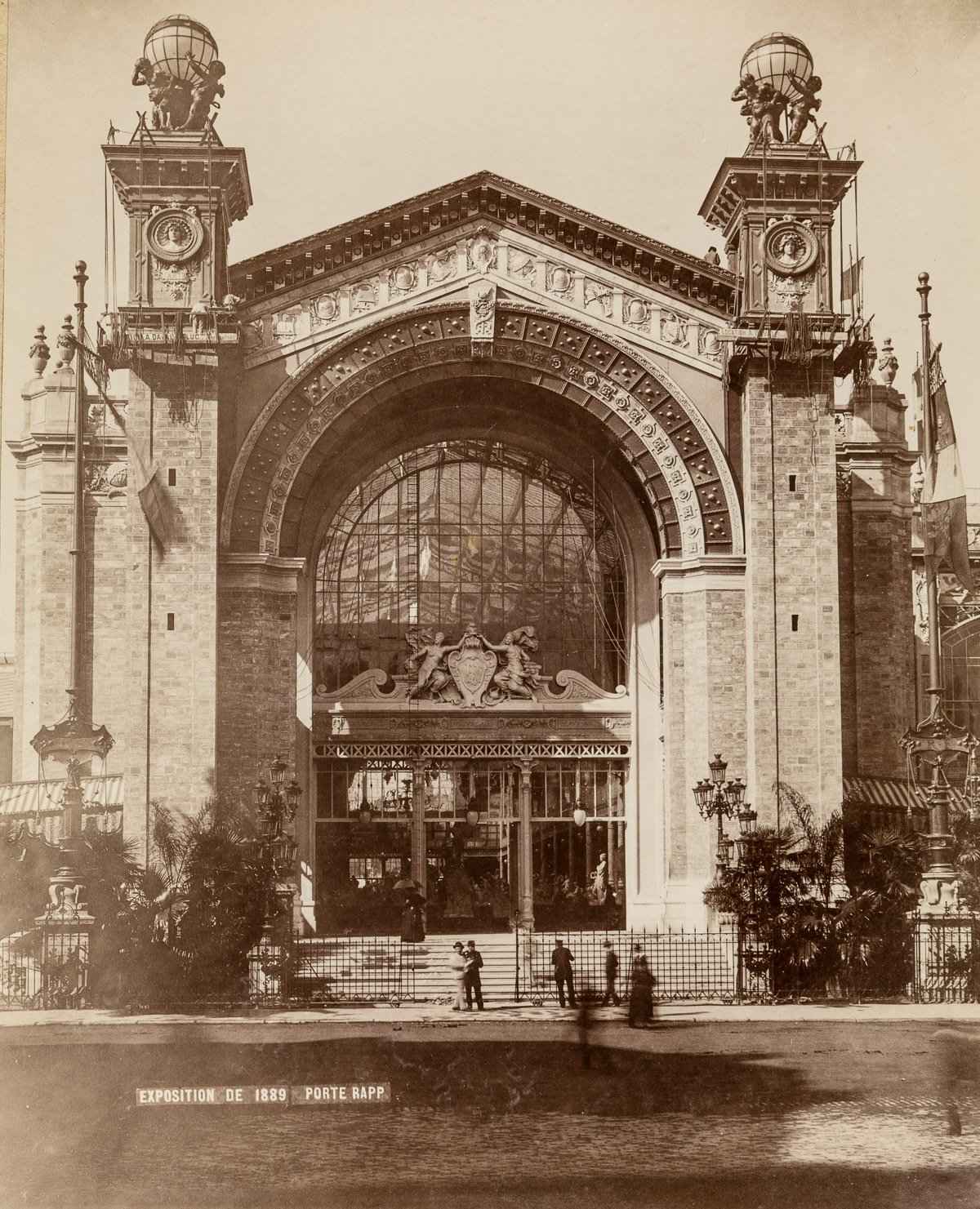 The entrance to an exhibition hall