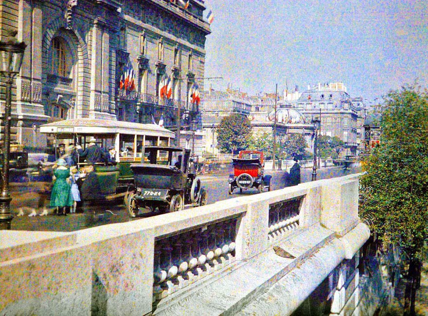Paris vintage color foto