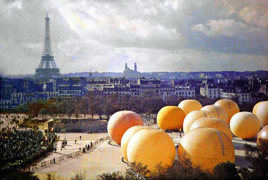 Paris vintage color foto