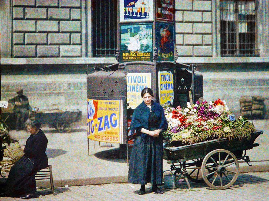 Paris vintage color foto