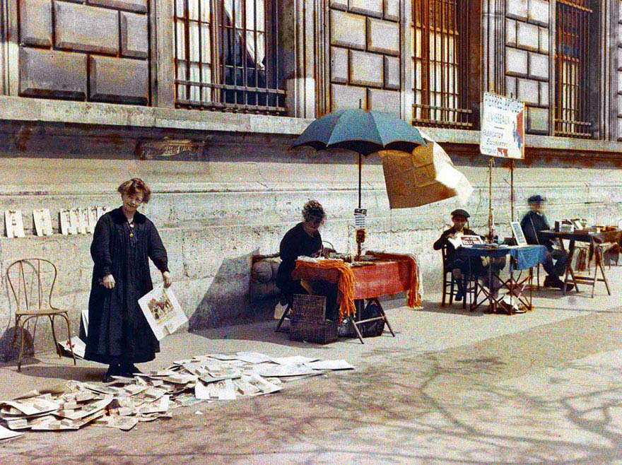 Paris vintage color foto