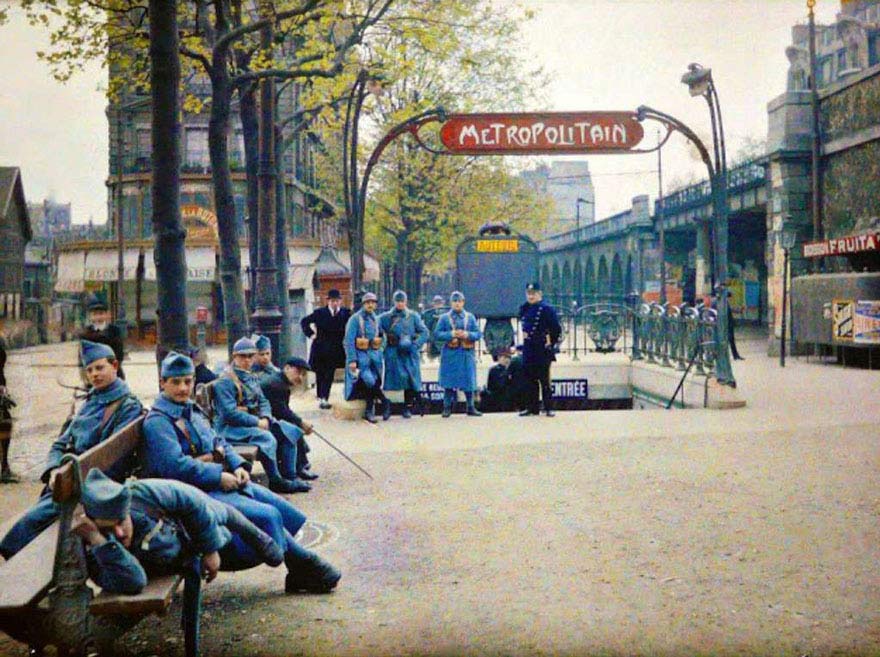 Paris vintage color foto