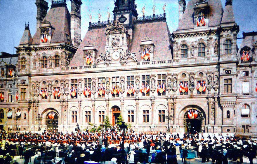 Paris vintage color foto