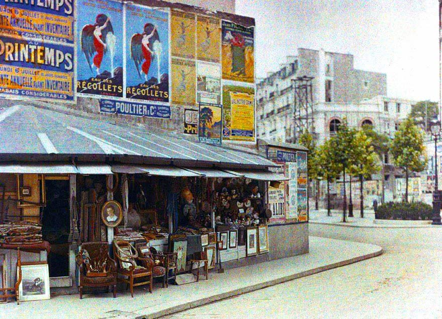 Paris vintage color foto