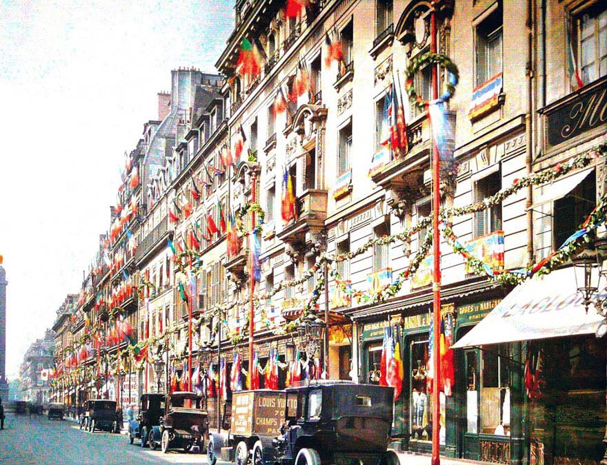 Paris vintage color foto