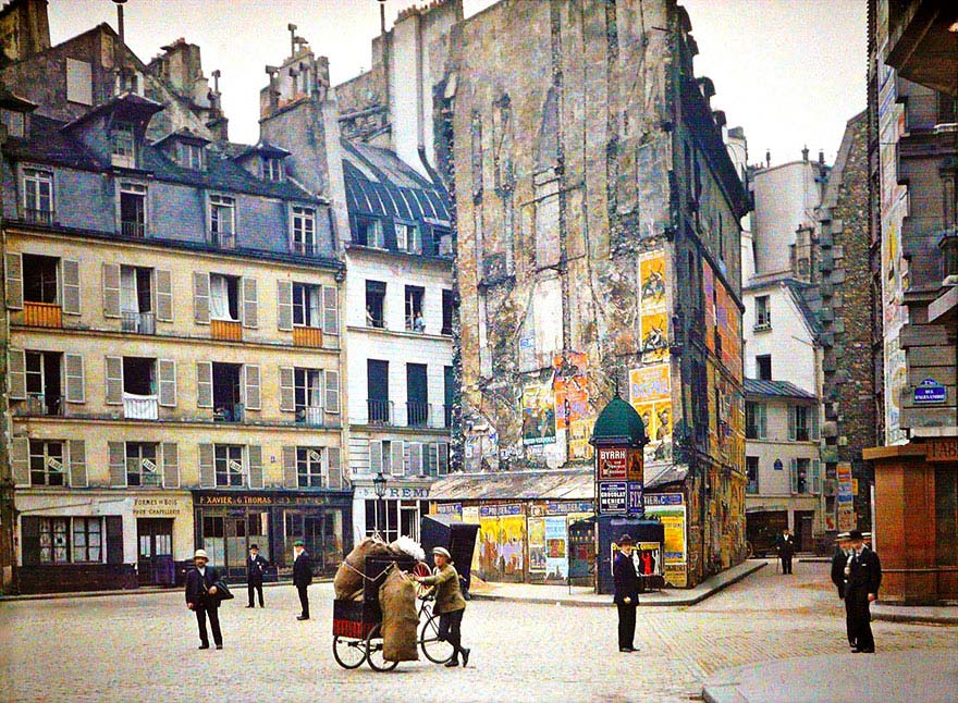 Paris vintage color foto