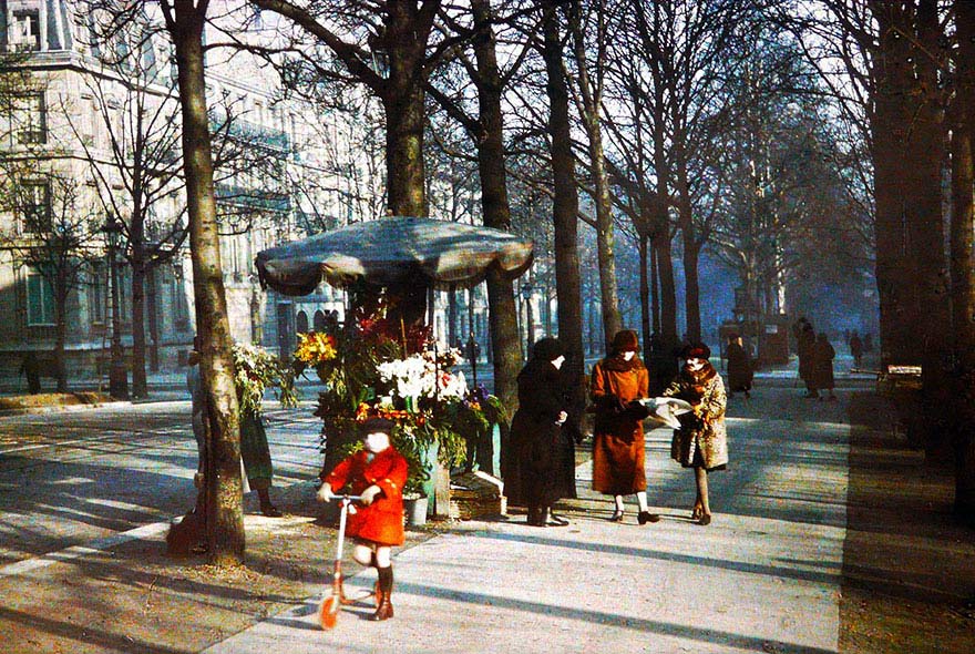 Paris vintage color foto