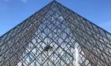 Sabe como a pirâmide do Louvre é limpa?
