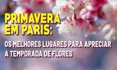PRIMAVERA EM PARIS: OS MELHORES LUGARES PARA APRECIAR A TEMPORADA DE FLORES